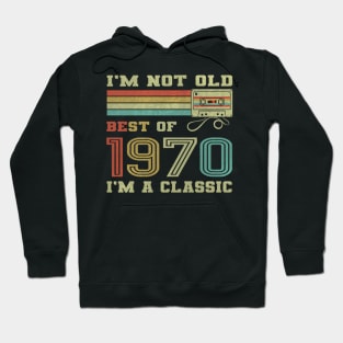 Best Of 1970 51st Birthday Gifts Cassette Tape Vintage Hoodie